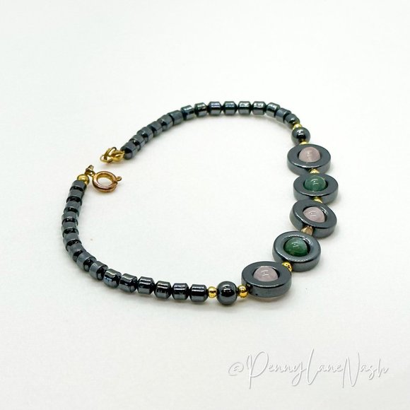 Vintage Mini Beads with 5 Halo Beads Bracelet - Picture 2 of 4